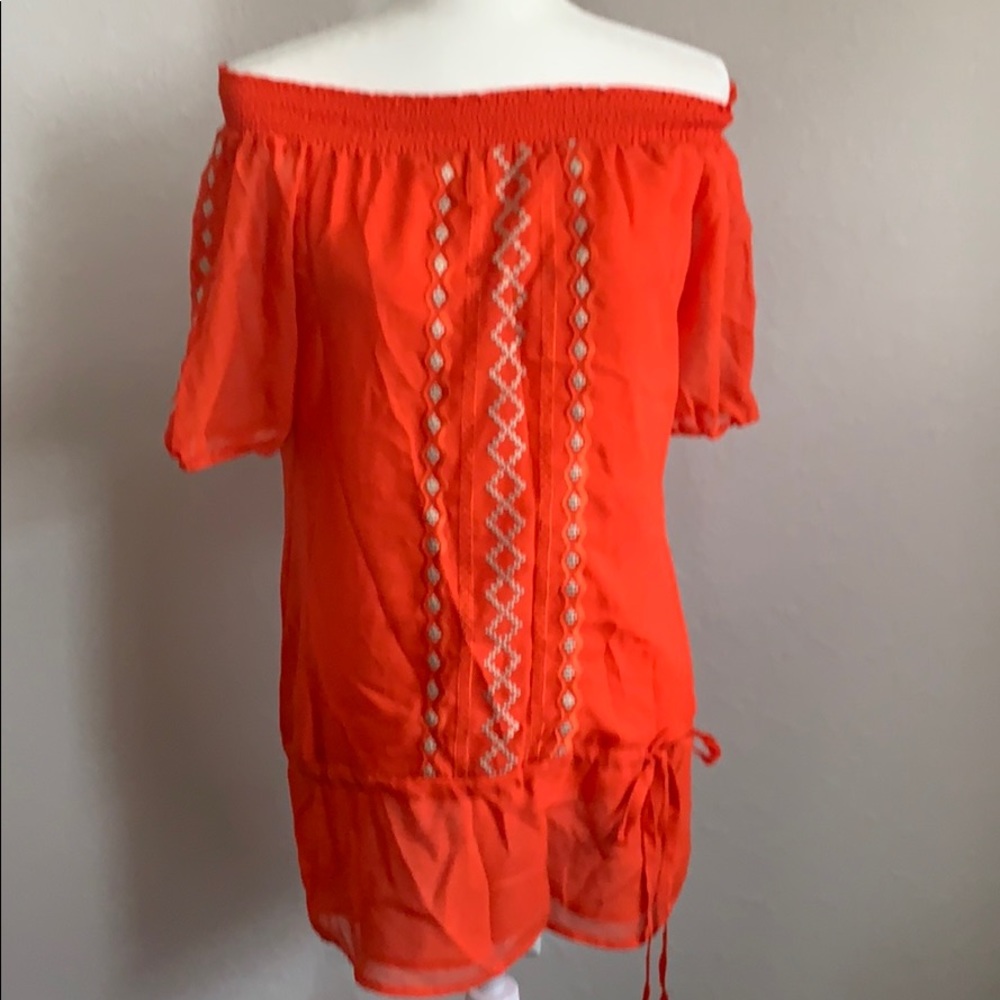 ArdenB Orange Bohemian Style Dress
